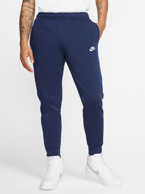 NIKE Printed Men Blue Track Pants