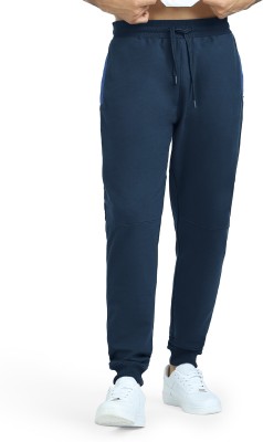 XYXX Solid Men Dark Blue Track Pants