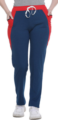 Weboasis Self Design Women Blue Track Pants