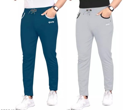 DEVICE OF HOVID FASHION Printed Men Blue, Grey Track Pants