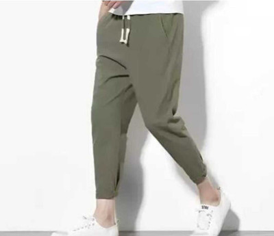 TAMANA ENTERPRISES Solid Men Dark Green Track Pants