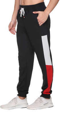 Basis Colorblock Men Black Track Pants