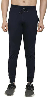 GSXMOL Solid Men Dark Blue Track Pants
