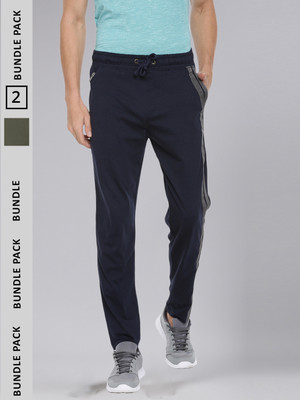Force NXT Solid Men Dark Blue Track Pants