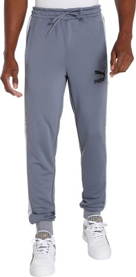 PUMA T7 SPORT Track Pants PT Printed Men Grey Track Pants