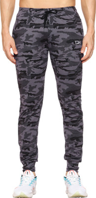 TQH Printed Men Grey Track Pants
