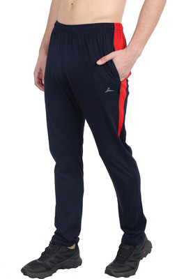 Zeffit Solid Men Dark Blue Track Pants