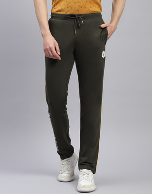 MONTE CARLO Solid Men Dark Green Track Pants