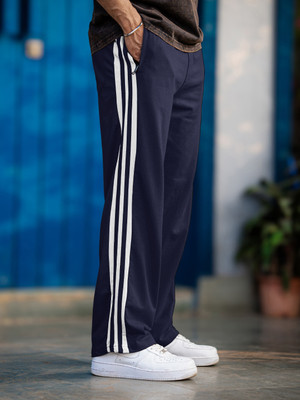 FOXTER Solid Men Blue Track Pants