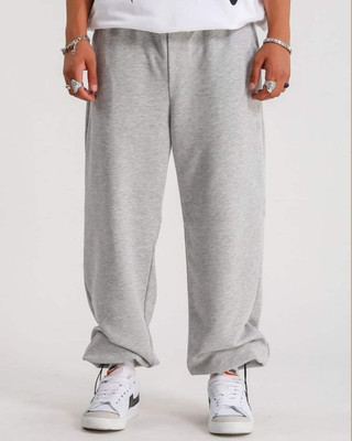 Cloth N Code Solid Men Silver Track Pants