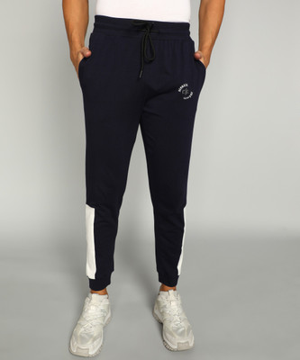 Kenneth Cole Colorblock Men Blue Track Pants