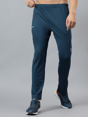 DIDA Solid Men Dark Blue Track Pants