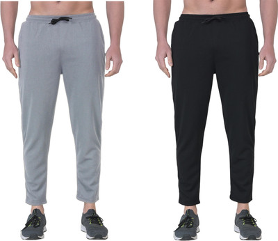 ROARERS Self Design Men Grey, Black Track Pants