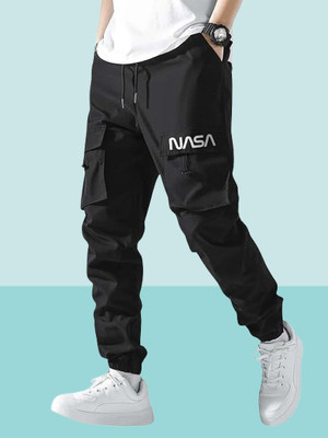 SB Trend Solid Men Black Track Pants