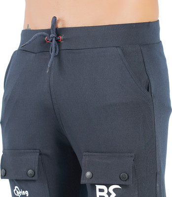 Gazzet 4G Colorblock Men Grey Track Pants