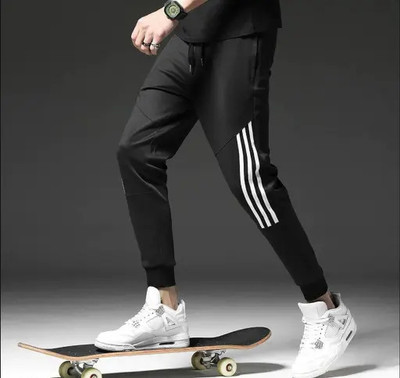 Aryan Hosiery Striped Men Multicolor Track Pants