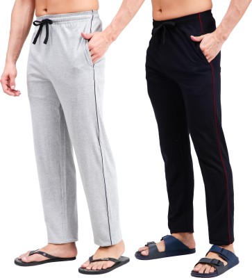 AMUL COMFY Solid Men White, Black Track Pants