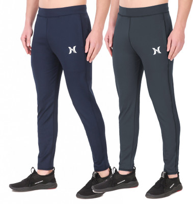 hiker's way Solid Men Blue, Grey Track Pants