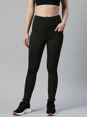 PLUSS Solid Women Black Track Pants