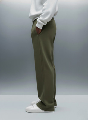 Dockstreet Striped Men Olive Track Pants