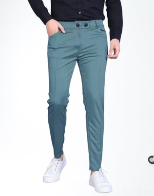 Nitya TrackP Solid Men Blue Track Pants
