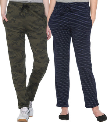 HouseOfCommon Checkered, Printed Women Multicolor Track Pants