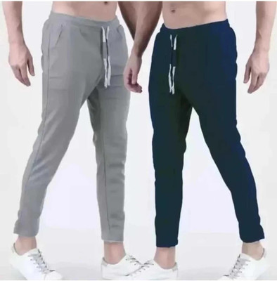 MATTILA Solid Men Grey, Blue Track Pants