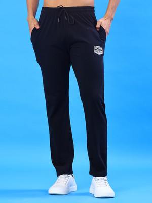 V-MART Printed Men Black Track Pants