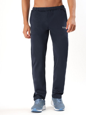 Kroop Solid Men Black Track Pants