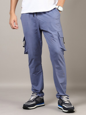 V-MART Solid Men Grey Track Pants