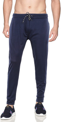 Z-DEVIL Solid Men Dark Blue Track Pants