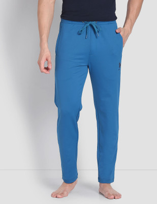 U.S. POLO ASSN. Solid Men Blue Track Pants