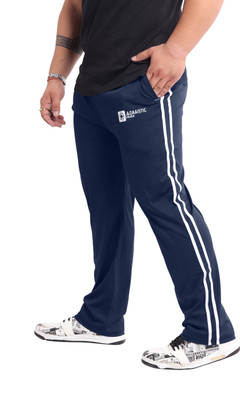 HouseOfCommon Printed Men Blue Track Pants