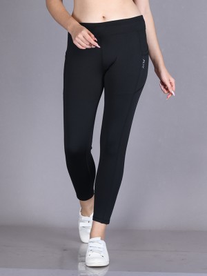 Lyra Solid Women Black Track Pants