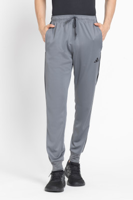 ADIDAS Striped Men Grey Track Pants
