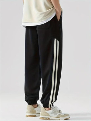 SUN BEAUTY FASHIONISTA HUB Solid Men Black Track Pants