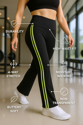 IUGA Striped Women Black, Blue Track Pants