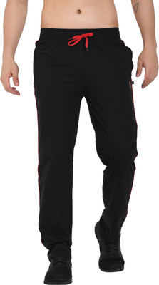 Muffy Solid Men Black Track Pants