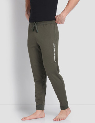 U.S. POLO ASSN. Solid, Printed Men Green Track Pants