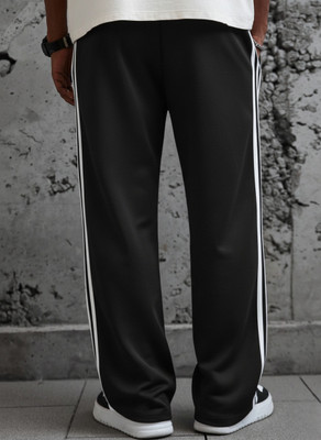 Dockstreet Solid Men White Track Pants