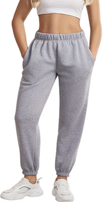 Dockstreet Solid Women Grey Track Pants