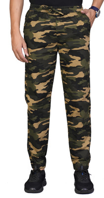 M BOX Printed Men Brown Track Pants