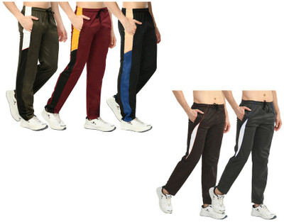 Indistar Solid Men Multicolor Track Pants