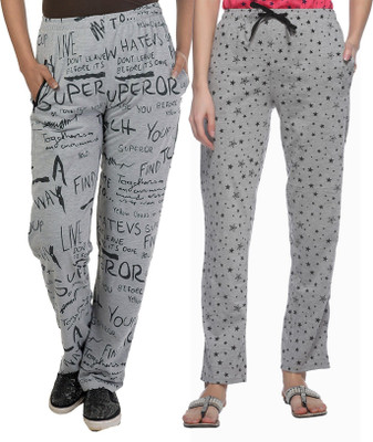 Weboasis Printed Women Multicolor Track Pants