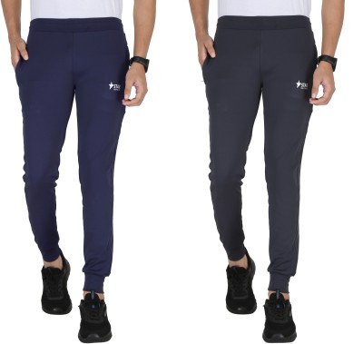 STAR THE VISION Solid Men Blue, Grey Track Pants