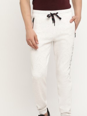 Octave Solid Men White Track Pants