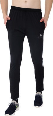 Good Step Solid Men Black Track Pants