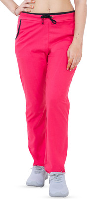 AMOLDO Solid Women Pink Track Pants