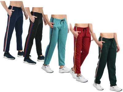 IndiWeaves Solid Men Multicolor Track Pants