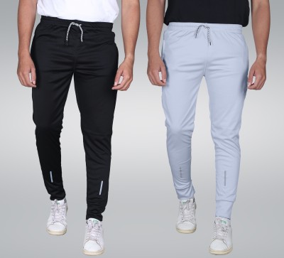 BEMRUZ Solid Men Black, Grey Track Pants